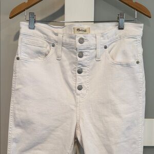 Madewell Women's High-Rise White Jeans